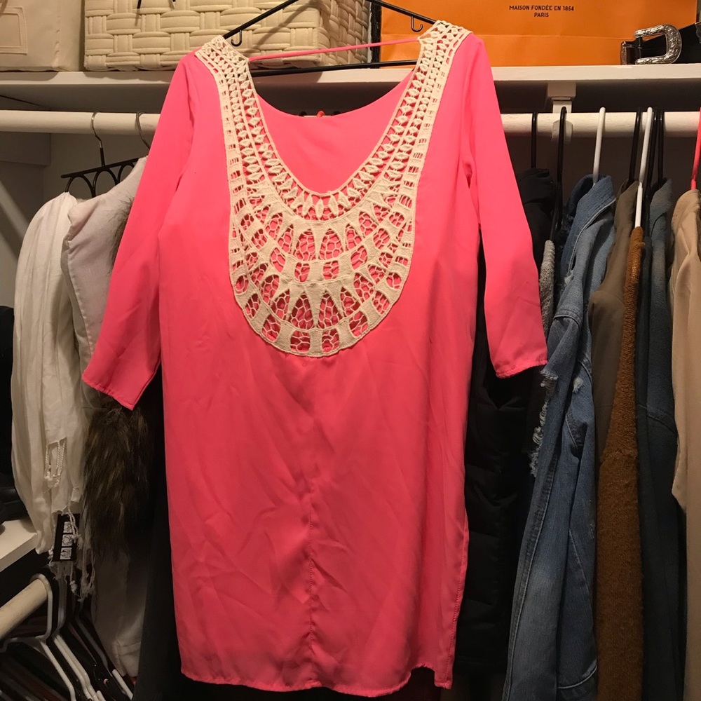 Boutique neon pink dress